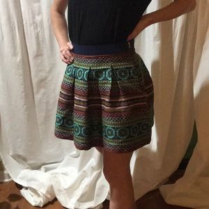 Anthropologie nomad Morgan carper skirt